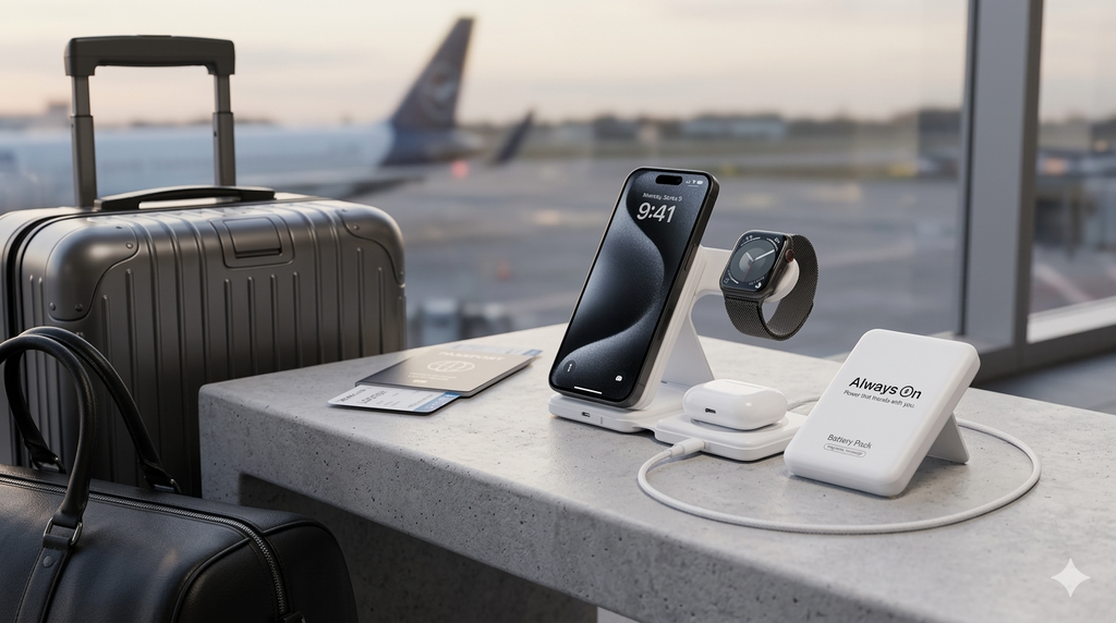 Always On 3-in-1 Wireless Charging Station – iPhone, Apple Watch & AirPods