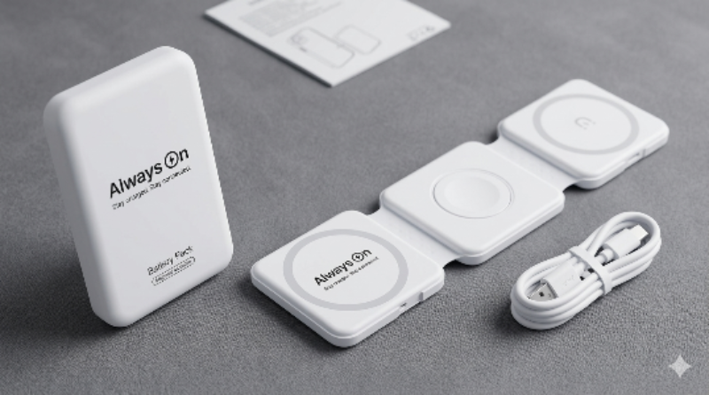 Always On 3-in-1 Wireless Charging Station – iPhone, Apple Watch & AirPods