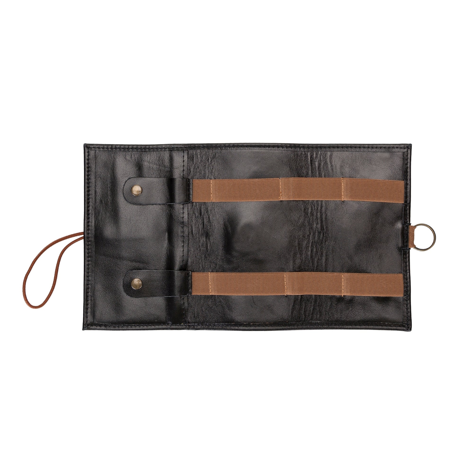 The Cable Organiser – Premium Roll-Up Leather Travel Pouch